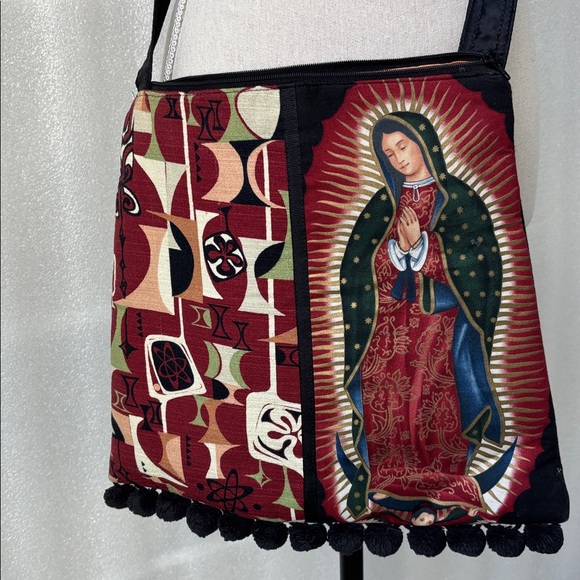 Bolsa Bonita Our Lady of Guadalupe Crossbody Purse Handmade - Picture 11 of 12